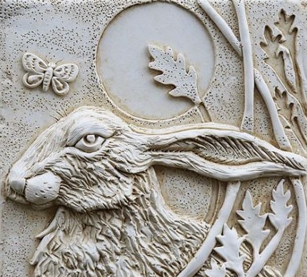 Hare wall plaque