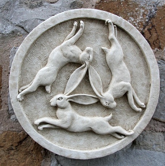 Three hares wall plaque